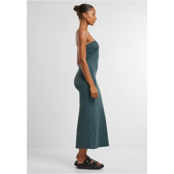  Dámské šaty URBAN CLASSICS TB7468 BOTTLE GREEN 