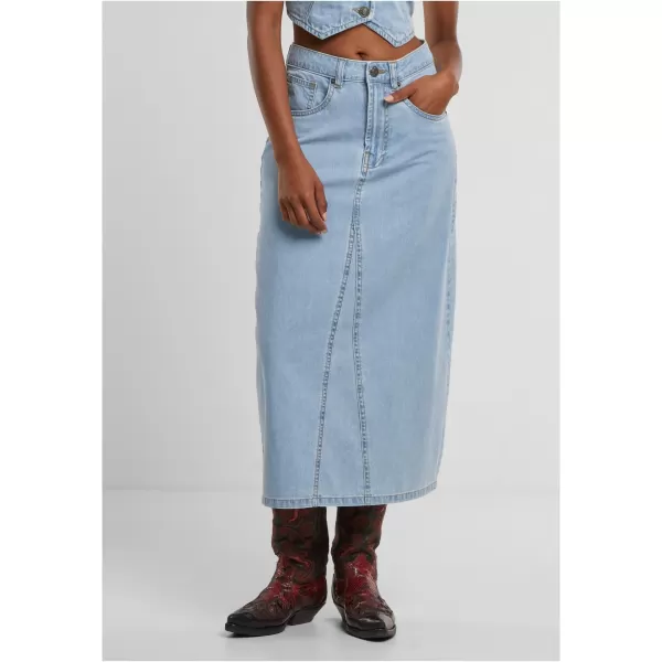  Dámská sukně URBAN CLASSICS TB7443 NEW LIGHT BLUE WASHED 