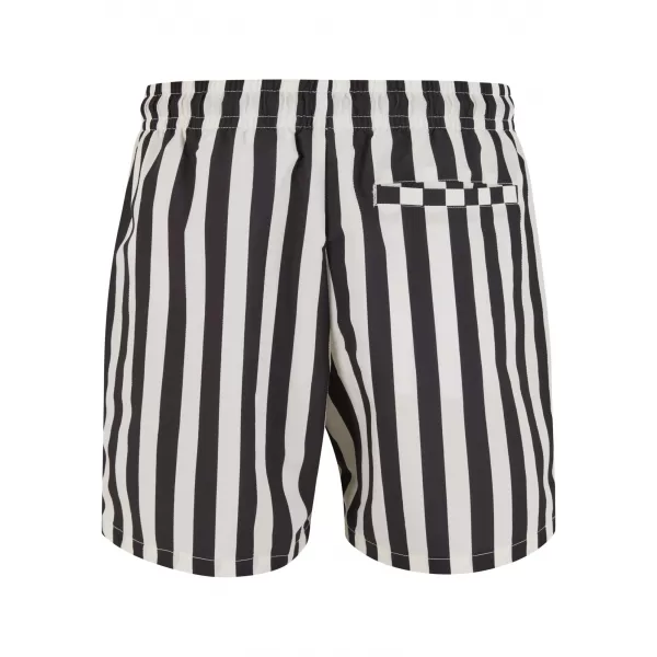  Pánské koupací šortky URBAN CLASSICS TB7347 BLACK/OFFWHITE 