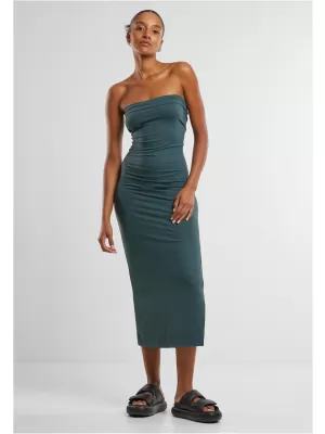 Dámské šaty URBAN CLASSICS TB7468 BOTTLE GREEN