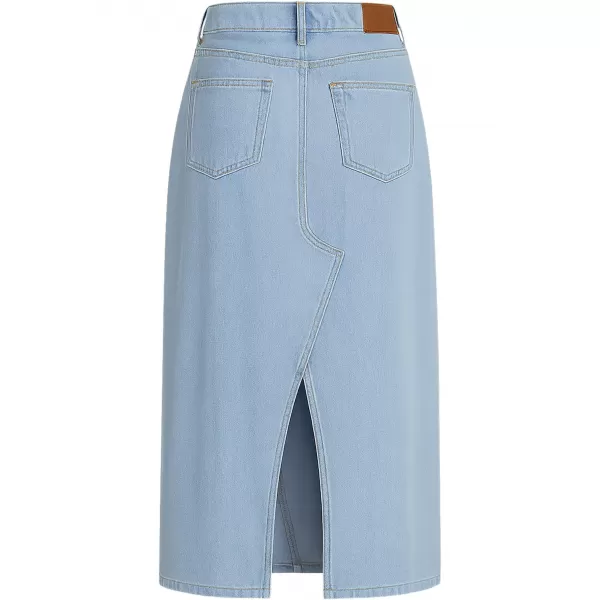  Dámská sukně URBAN CLASSICS TB7443 NEW LIGHT BLUE WASHED 