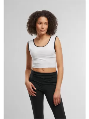 Dámské tílko URBAN CLASSICS TB7486A WHITE/BLACK/WHITE/BLACK