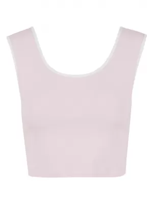 Dámské tílko URBAN CLASSICS TB7486A BLUSHED ROSE/WHITE/WHITE/BLACK