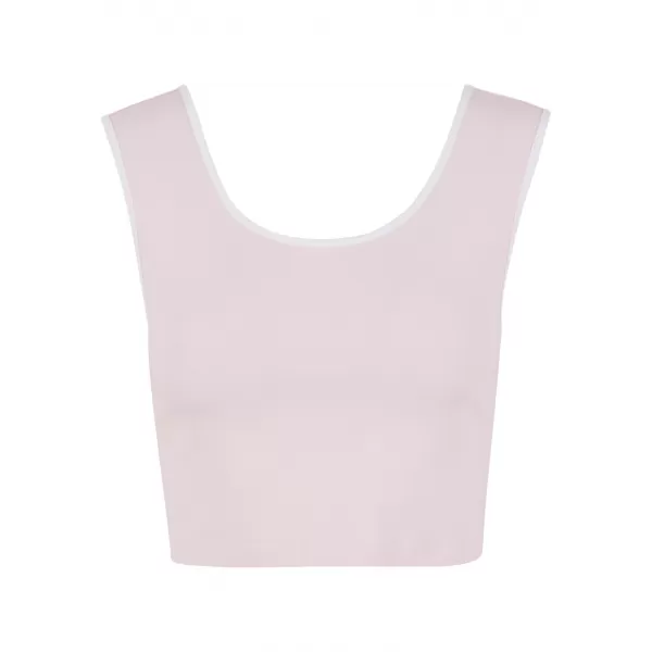  Dámské tílko URBAN CLASSICS TB7486A BLUSHED ROSE/WHITE/WHITE/BLACK 