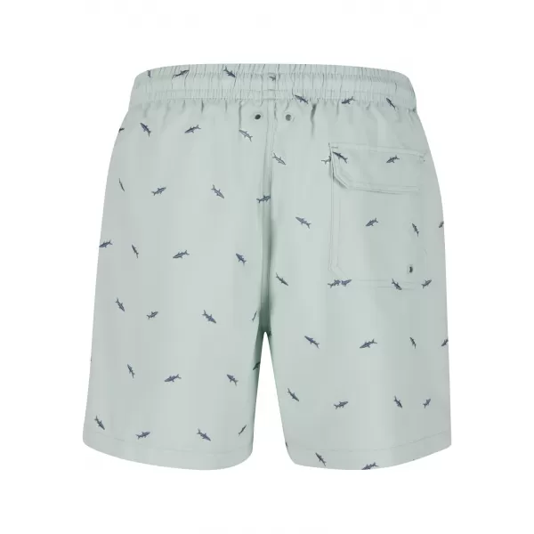  Pánské koupací šortky URBAN CLASSICS TB2680 FROT MINT/VINTAGE BLUE 