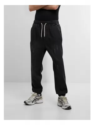 Pánské džíny URBAN CLASSICS TB7296 BLACK WASHED