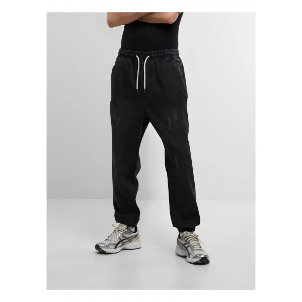  Pánské džíny URBAN CLASSICS TB7296 BLACK WASHED 