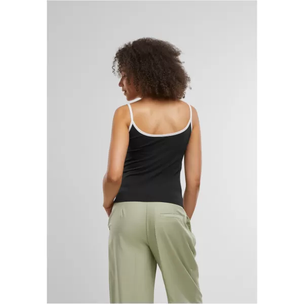  Dámské tílko URBAN CLASSICS TB7485A BLACK/WHITE/WHITE/BLACK 