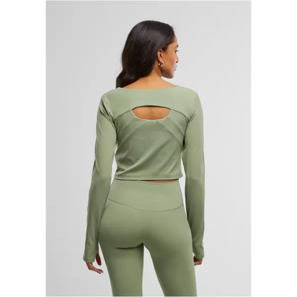  Dámské triko URBAN CLASSICS TB7807 MATCHA GREEN 