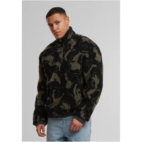  Pánská mikina URBAN CLASSICS TB8024 OLIVE WIRL 