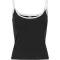 Dámské tílko URBAN CLASSICS TB7485A BLACK/WHITE/WHITE/BLACK