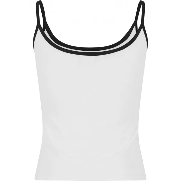  Dámské tílko URBAN CLASSICS TB7485A WHITE/BLACK/WHITE/BLACK 