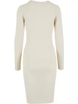 Dámské šaty URBAN CLASSICS TB1340 WHITE SAND