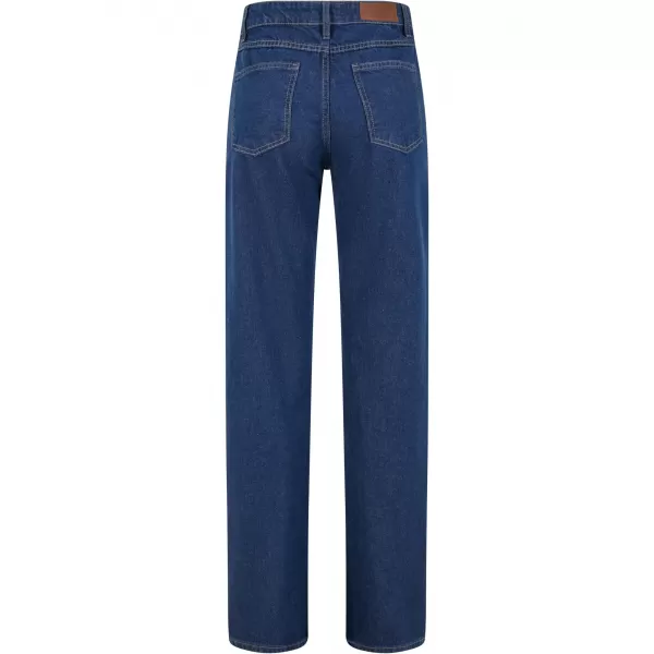  Dámské džíny URBAN CLASSICS TB7193 MID DEEP BLUE WASHED 