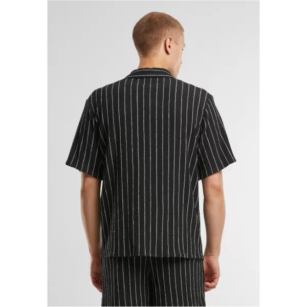  Pánská košile URBAN CLASSICS TB7342 BLACK/OFFWHITE 