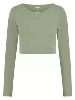 Dámské triko URBAN CLASSICS TB7807 MATCHA GREEN