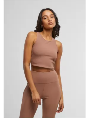 Dámské triko URBAN CLASSICS TB7802 LIGHT BROWN