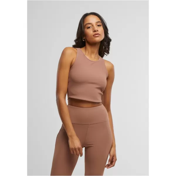  Dámské triko URBAN CLASSICS TB7802 LIGHT BROWN 