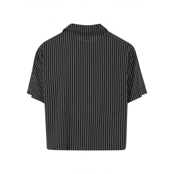  Dámská košile URBAN CLASSICS TB4365 BLACK/WHITE 