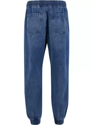 Pánské džíny URBAN CLASSICS TB7296 MID DEEP BLUE WASHED