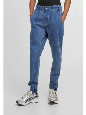 Pánské džíny URBAN CLASSICS TB7567 MID DEEP BLUE WASHED