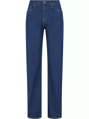 Dámské džíny URBAN CLASSICS TB7193 MID DEEP BLUE WASHED