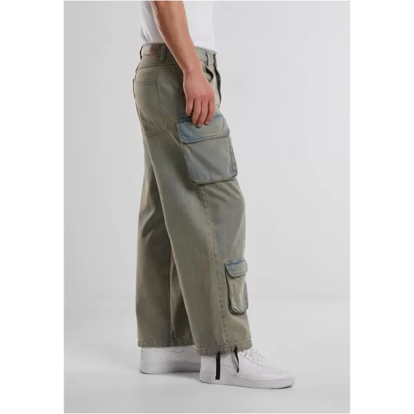  Pánské kalhoty URBAN CLASSICS TB7322 NEW LIGHT BLUE DIRTY WASHED 
