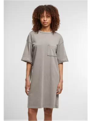 Dámské šaty URBAN CLASSICS TB7493 STEEL GREY