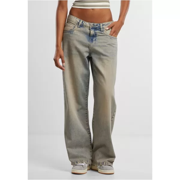  Dámské džíny URBAN CLASSICS TB7511 MID GREY DIRTY WASHED 