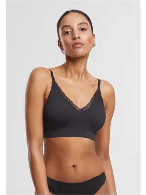 Dámská podprsenka URBAN CLASSICS TB7657A BLACK/BLACK