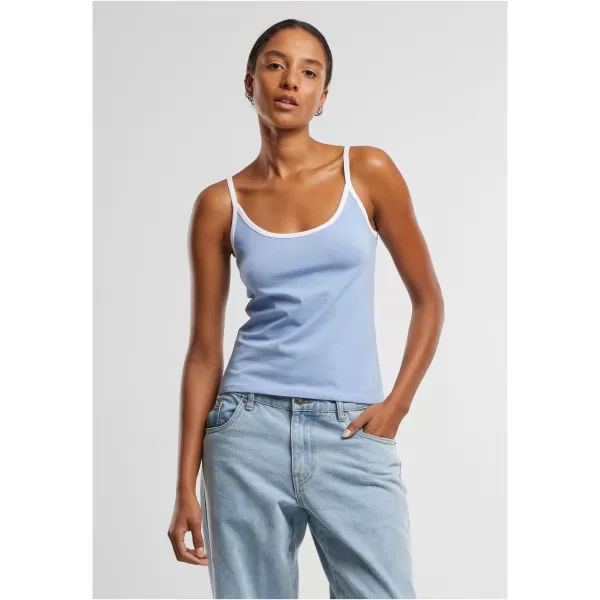  Dámské tílko URBAN CLASSICS TB7485A POWDER BLUE/WHITE/BLUSHED ROSE/WHITE 