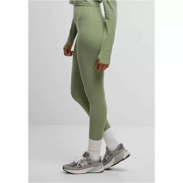  Dámské kalhoty URBAN CLASSICS TB7804 MATCHA GREEN 