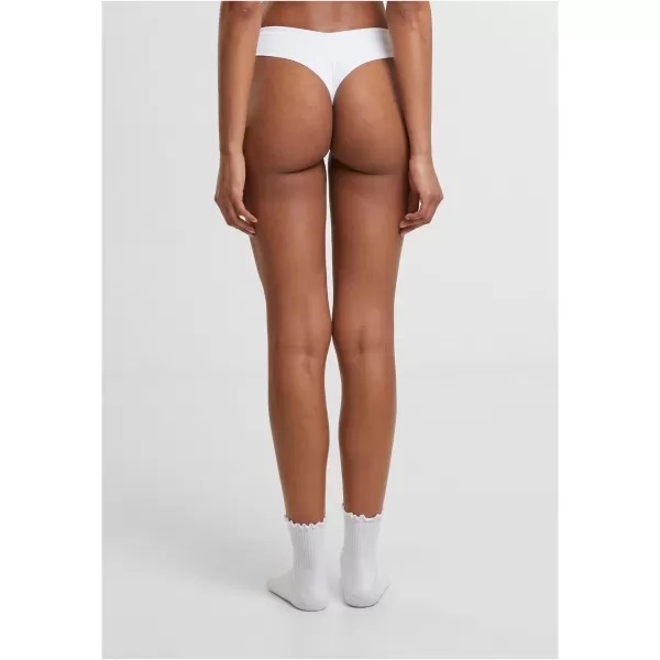  Dámská tanga URBAN CLASSICS TB7850A BLACK/WHITE 