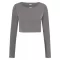 Dámské triko URBAN CLASSICS TB7807 SENIOR GREY