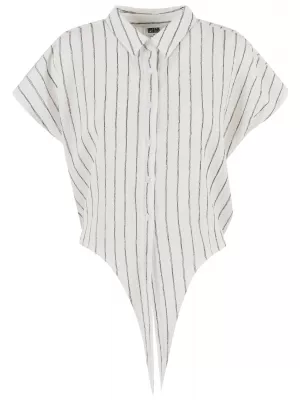 Dámská blůza URBAN CLASSICS TB7474 OFF WHITE/BLACK