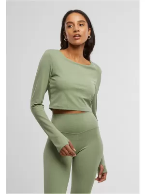 Dámské triko URBAN CLASSICS TB7807 MATCHA GREEN