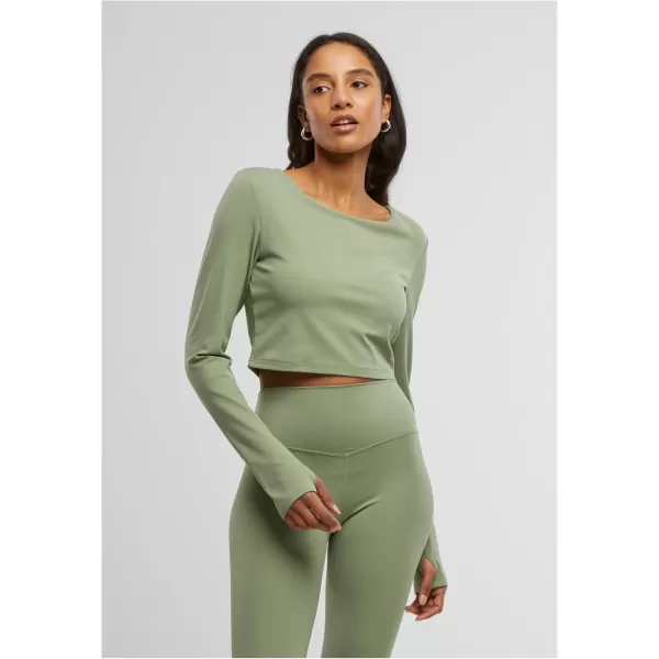  Dámské triko URBAN CLASSICS TB7807 MATCHA GREEN 