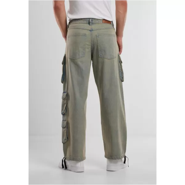  Pánské kalhoty URBAN CLASSICS TB7322 NEW LIGHT BLUE DIRTY WASHED 
