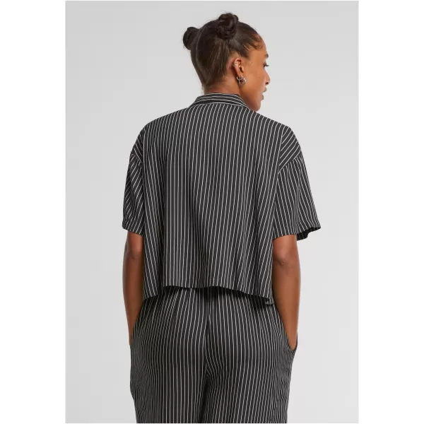  Dámská košile URBAN CLASSICS TB4365 BLACK/WHITE 