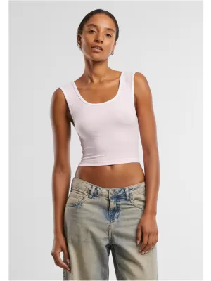 Dámské tílko URBAN CLASSICS TB7486A BLUSHED ROSE/WHITE/WHITE/BLACK
