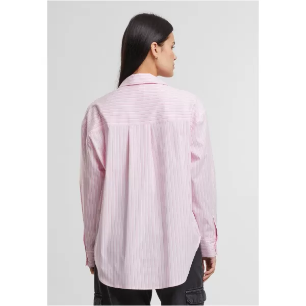  Dámská blůza URBAN CLASSICS TB7176 SOFT PINK/WHITE 