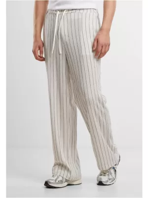 Pánské kalhoty URBAN CLASSICS TB7341 OFF WHITE/BLACK