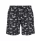 Pánské koupací šortky URBAN CLASSICS TB2679 BLACK/WHITE