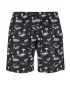 Pánské koupací šortky URBAN CLASSICS TB2679 BLACK/WHITE