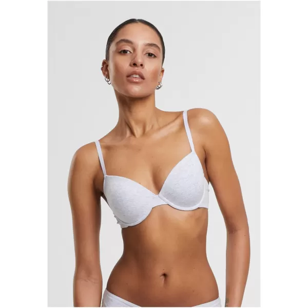  Dámská podprsenka URBAN CLASSICS TB7652A WHITE/HEATHER GREY 