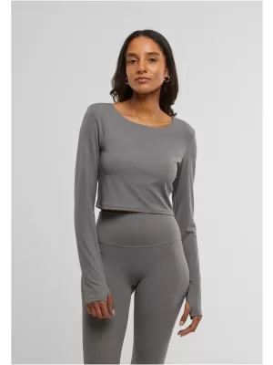 Dámské triko URBAN CLASSICS TB7807 SENIOR GREY