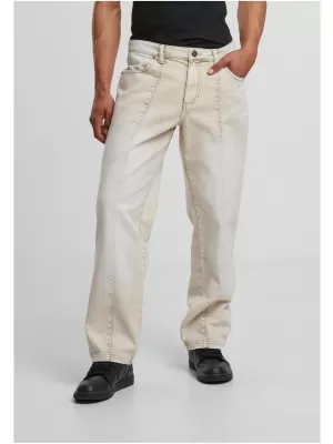 Pánské džíny URBAN CLASSICS TB7605 WHITE DIRTY WASHED