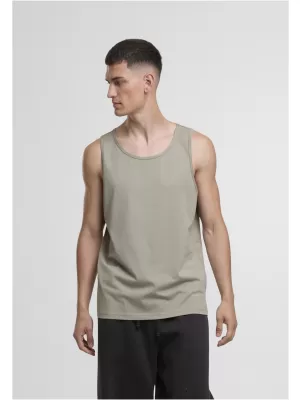 Pánské triko URBAN CLASSICS TB7559A PALE OLIVE/WHITE