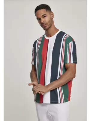 Pánské triko URBAN CLASSICS TB2871 WHITE/NAVY