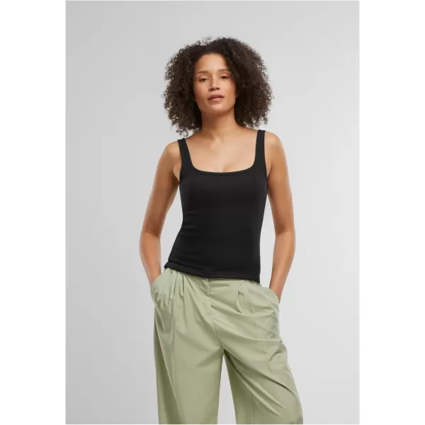  Dámské tílko URBAN CLASSICS TB7513A BLACK/POWDER BLUE 